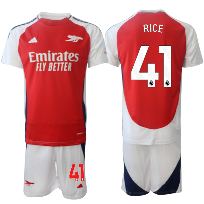 Men 2024-2025 Club Arsenal home Red #41 Soccer Jersey->arsenal jersey->Soccer Club Jersey